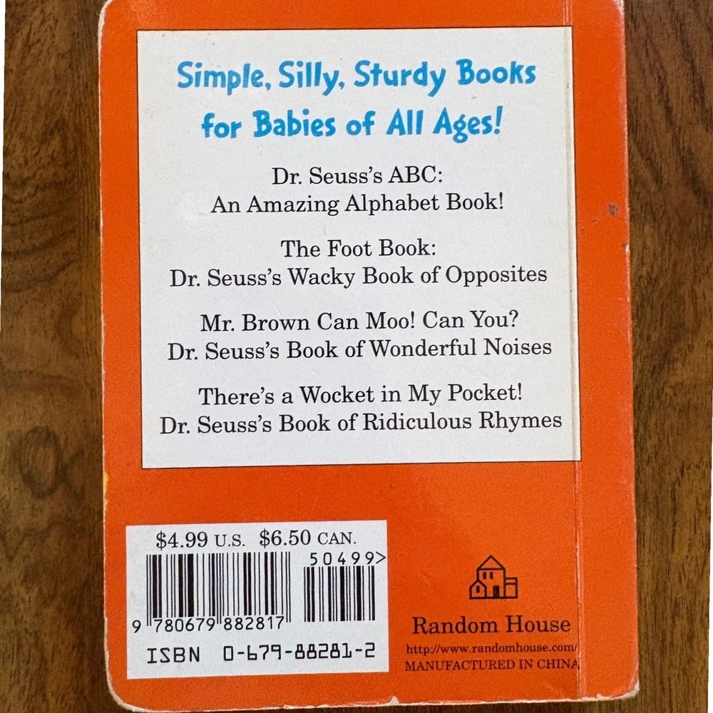 Dr Seuss ABC & Hand Hand Fingers Thumb Bright Early Board Books‎ Lot of 2